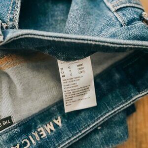 AMERICAN EAGLE JEANS / THE DREAM JEAN / HIGH WAISTED JEGGING / 12 SHORT